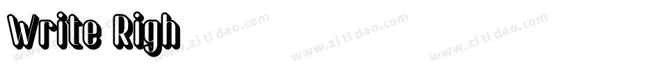 Write Righ字体转换